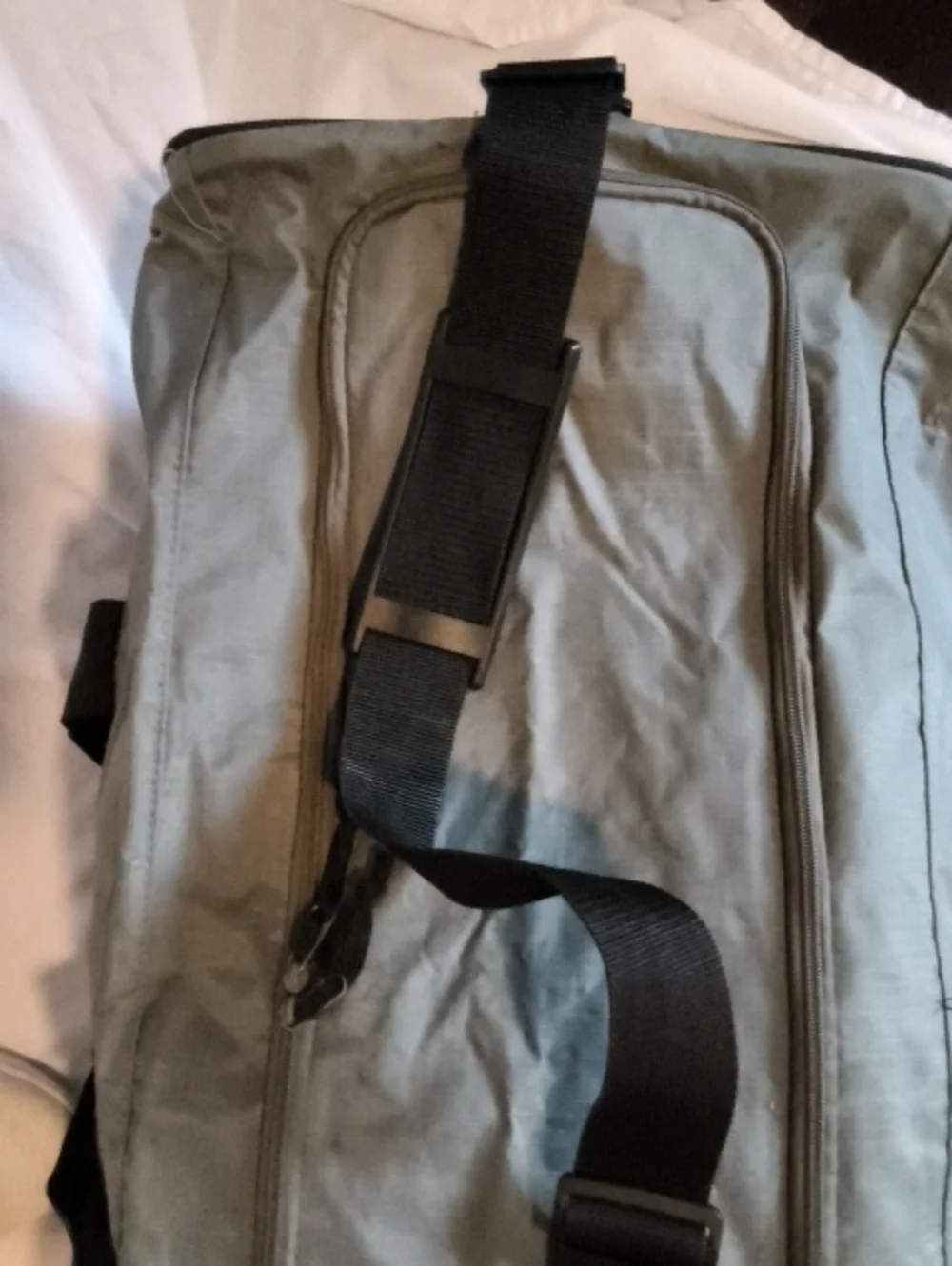 Coronado Men's Gray Duffel Bag with Black Accents Oversized Durable